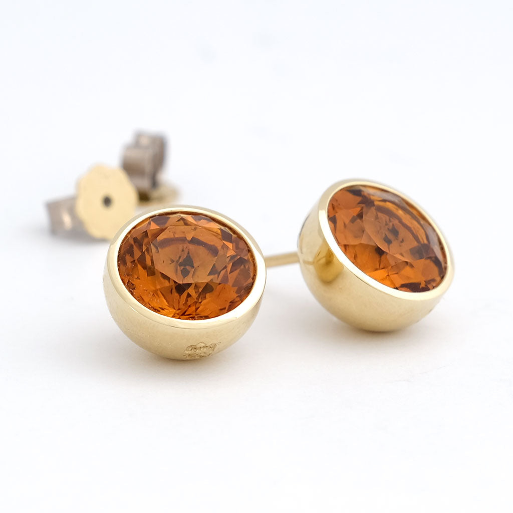 Ohrstecker Georg Spreng 'Blub 10' Citrine orange