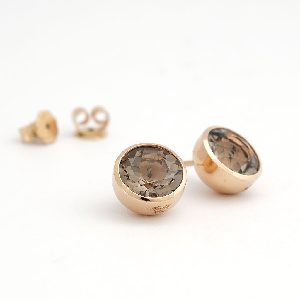 Ohrstecker Georg Spreng 'Blub 10' Rauchquarz
