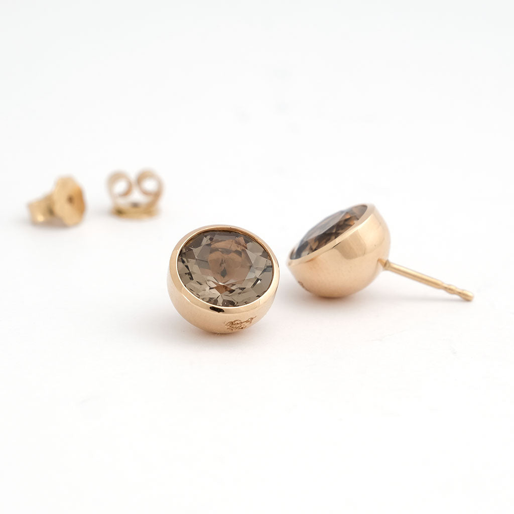 Ohrstecker Georg Spreng 'Blub 10' Rauchquarz