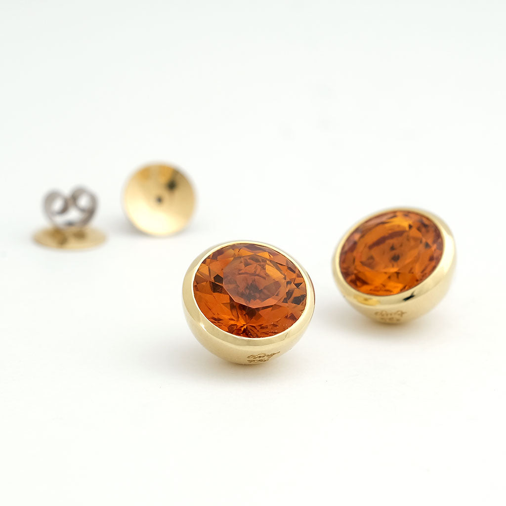 Ohrstecker Georg Spreng 'Blub 12' Citrine orange
